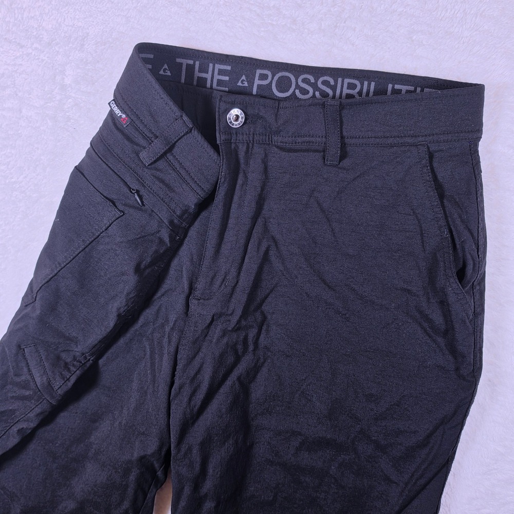 Gerry Fleece Lined 1426184 Mens 36/30 Black Nylon Stretch Outdoor Hiking Pants